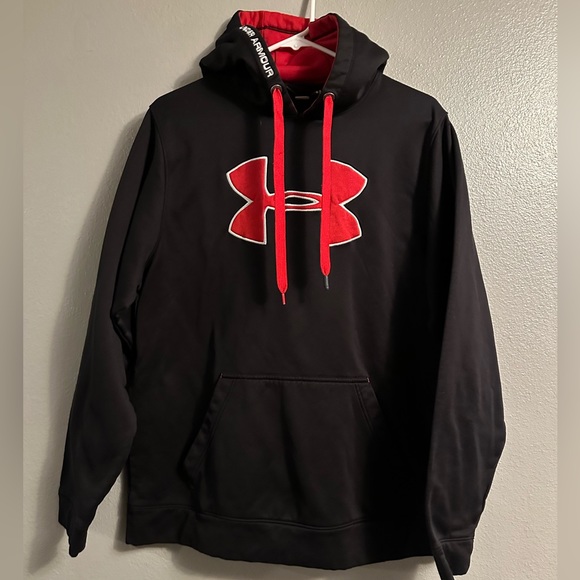 Under Armour Sweaters Size L Black And Red Under Armour